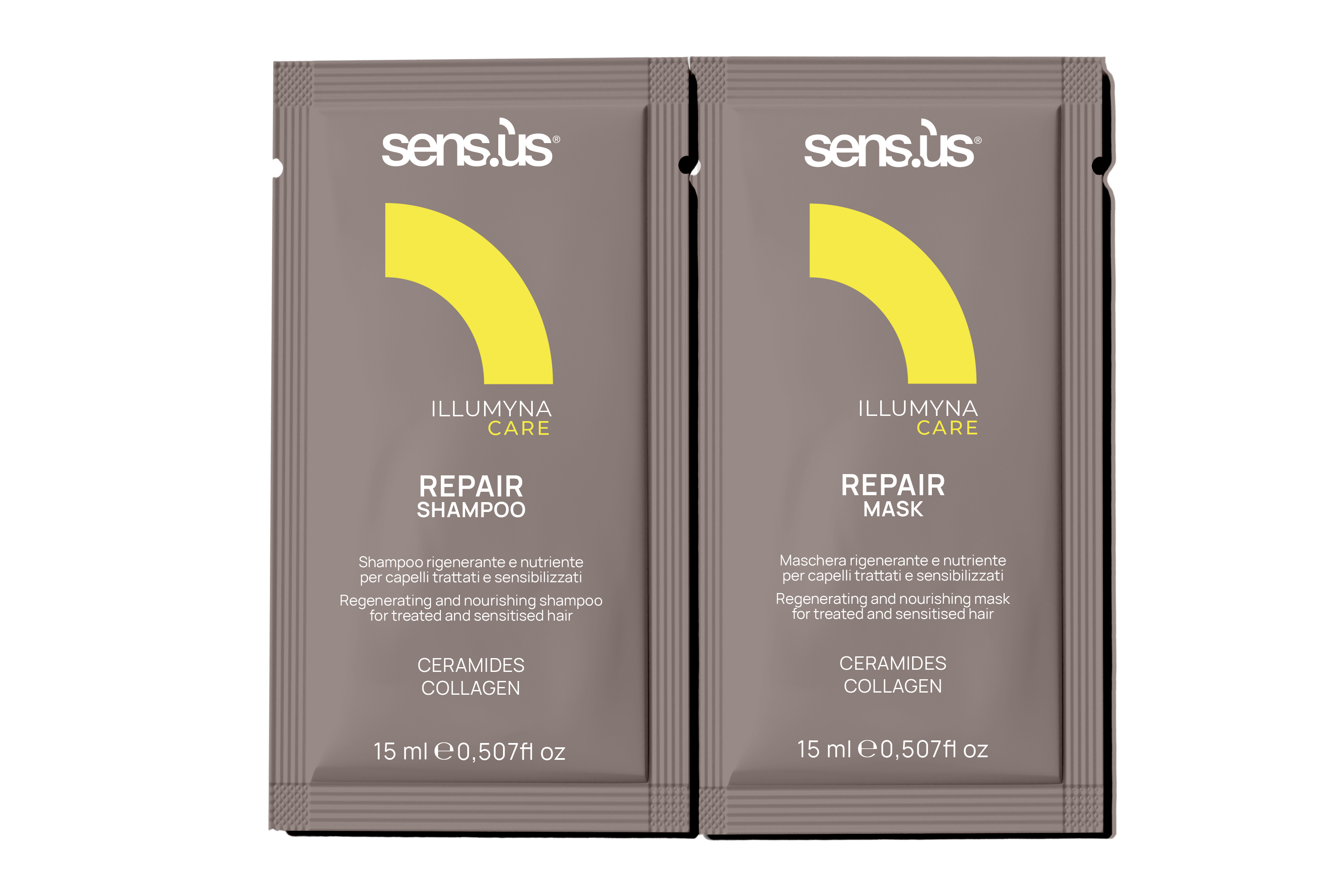 Sens.ùs Illumyna Care Repair Shampoo + Mask
 * 15 ml + 15 ml