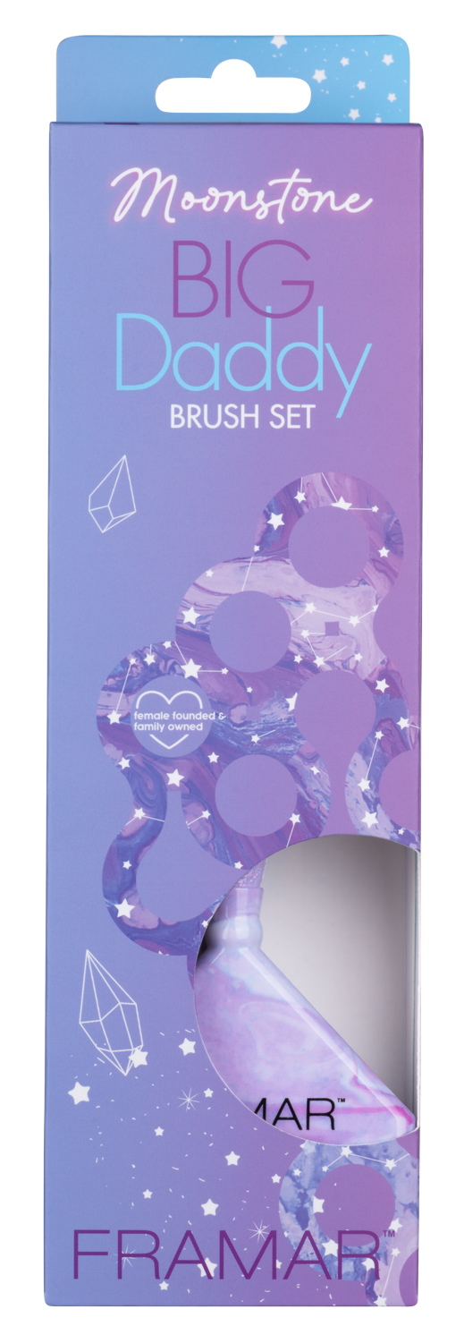 Framar Kleurkwasten Set van 3 Big Daddy Brush Set Moonstone