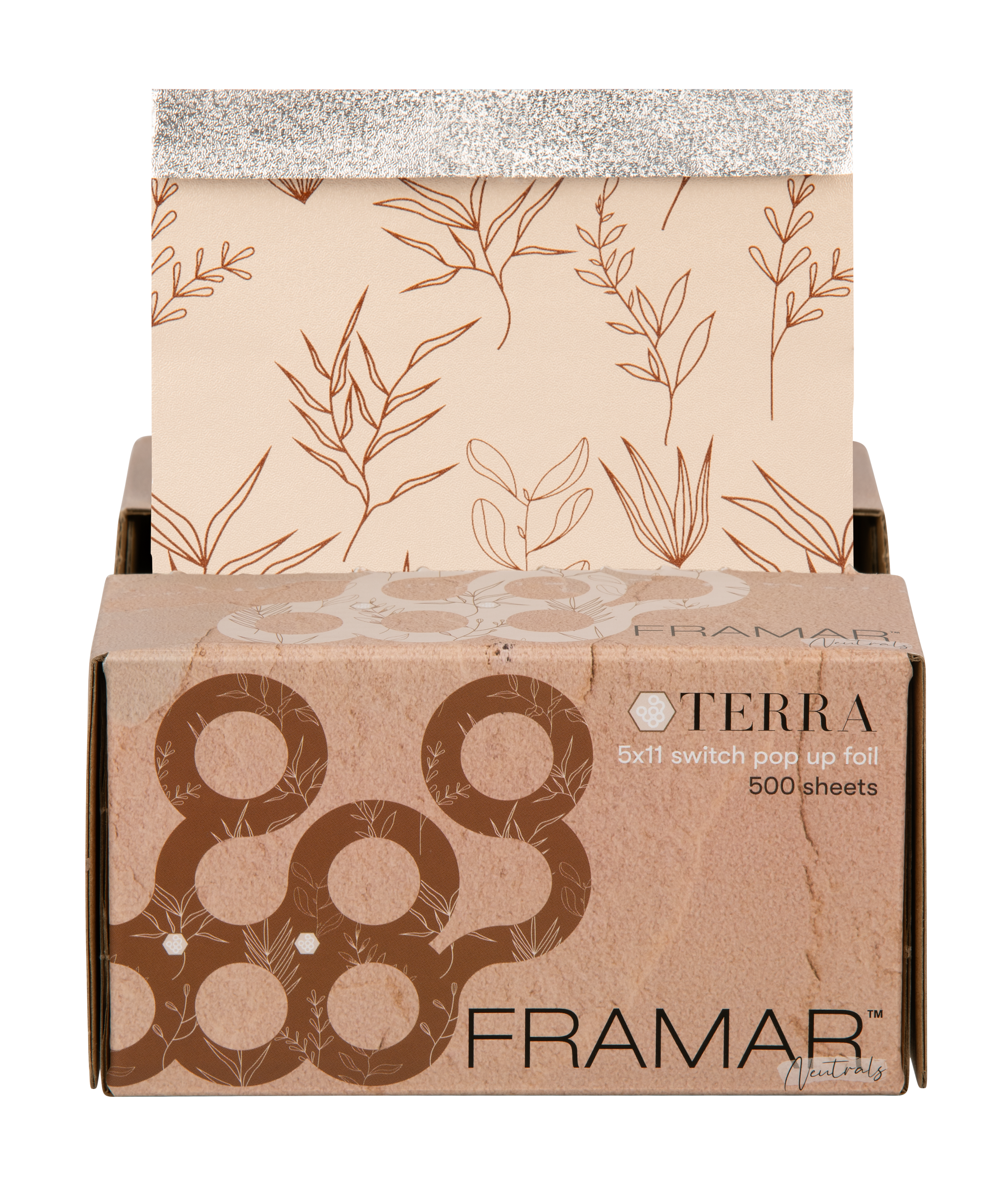 Framar Terra Aluminiumfolie Medium Embossed (Reliëf) Pop Ups 12.7 cm x 28 cm 500 st