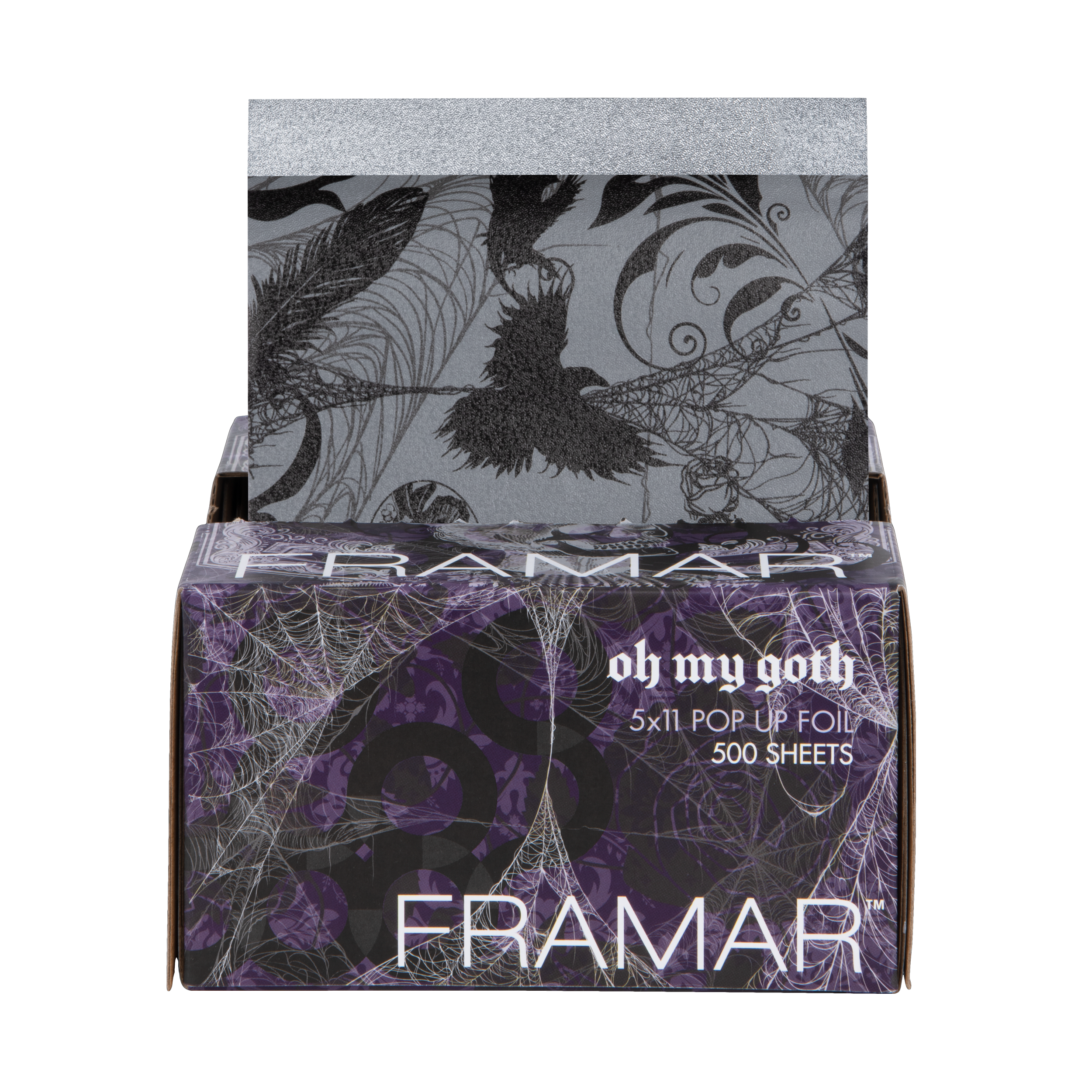 Framar Oh My Goth Aluminiumfolie Medium Embossed (Reliëf) Pop Ups 12.7 cm x 28 cm 500 st