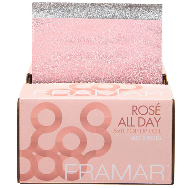Framar Rose All Day Aluminiumfolie Medium Embossed (Reliëf) Pop Ups 12.7 cm x 28 cm 500 st