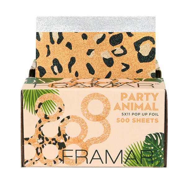 Framar Party Animal Aluminiumfolie Medium Embossed (Reliëf) Pop Ups 12.7 cm x 28 cm 500 st