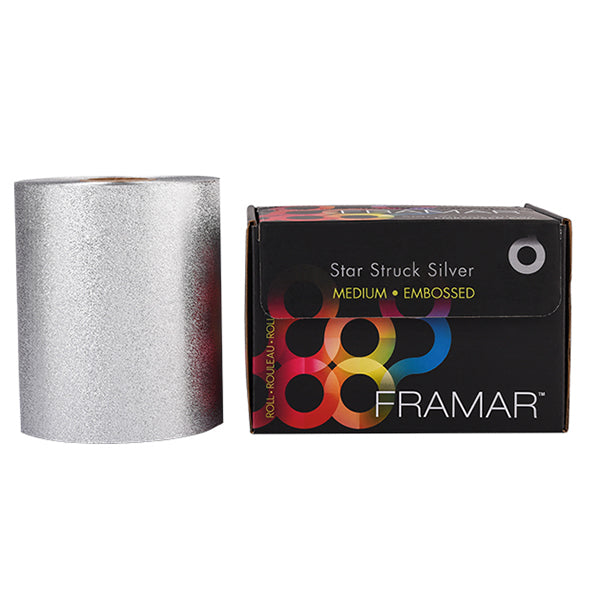 Framar Star Struck Aluminiumfolie Zilver Medium Embossed (Reliëf) 12.5 cm x 97.5 m