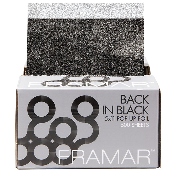 Framar Back In Black Aluminiumfolie Medium Embossed (Reliëf) Pop Ups 12.7 cm x 28 cm 500 st