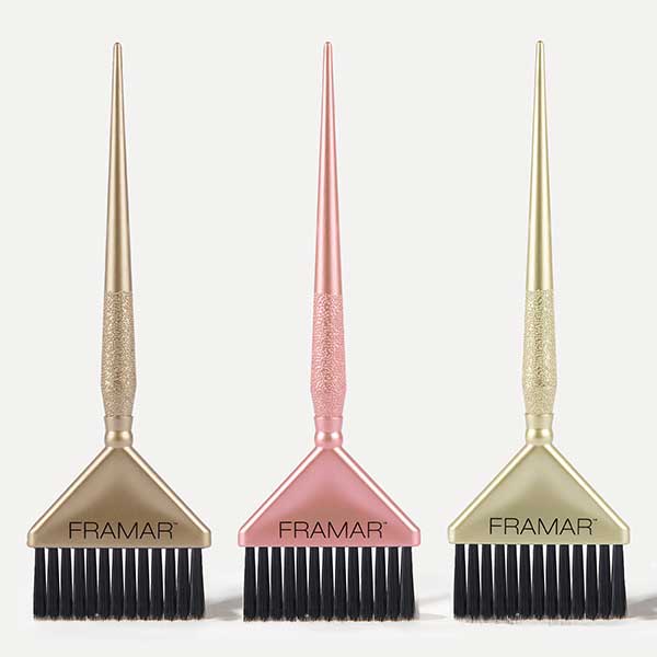 Framar Kleurkwasten Set van 3 Big Daddy Brush Set Metallic Gold