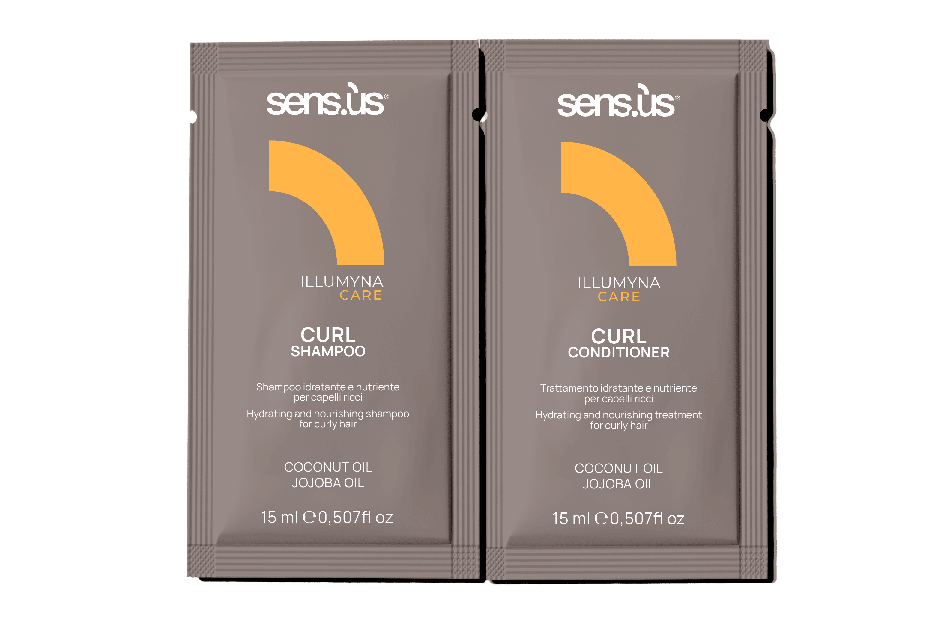 Sens.ùs Illumyna Care Curl Shampoo + Conditioner
 
 * 15 ml + 15 ml