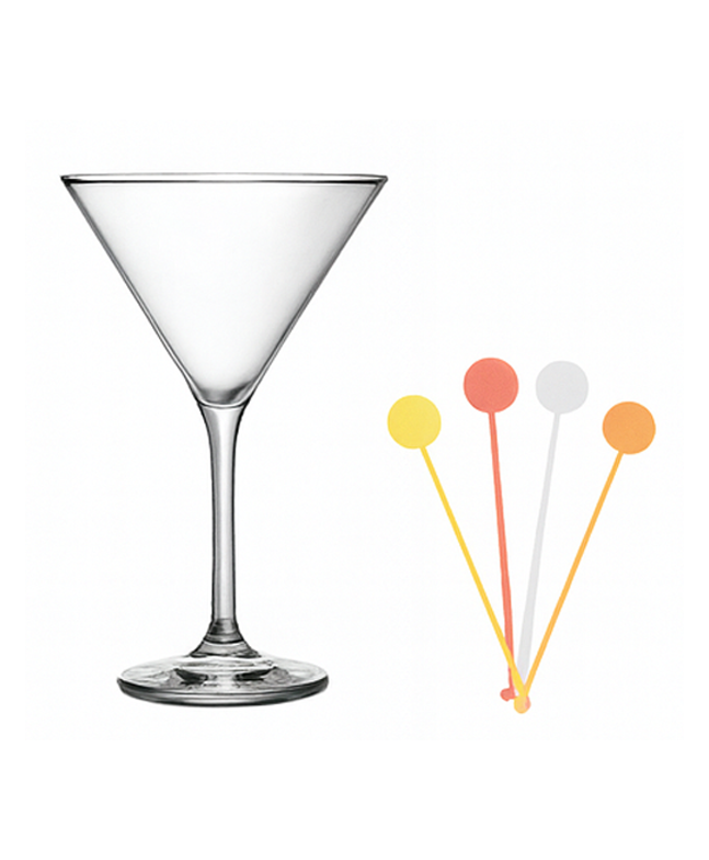 Mowan Cocktail glas met roerstaafje