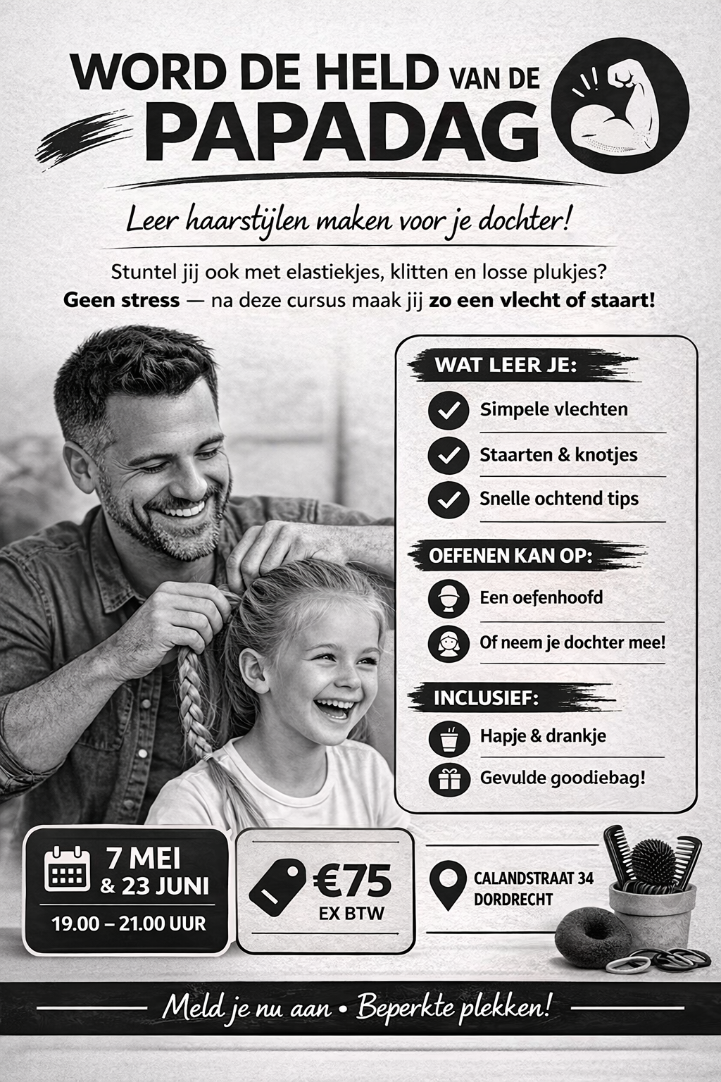 Cursus "word de held van de papadag'  23 juni